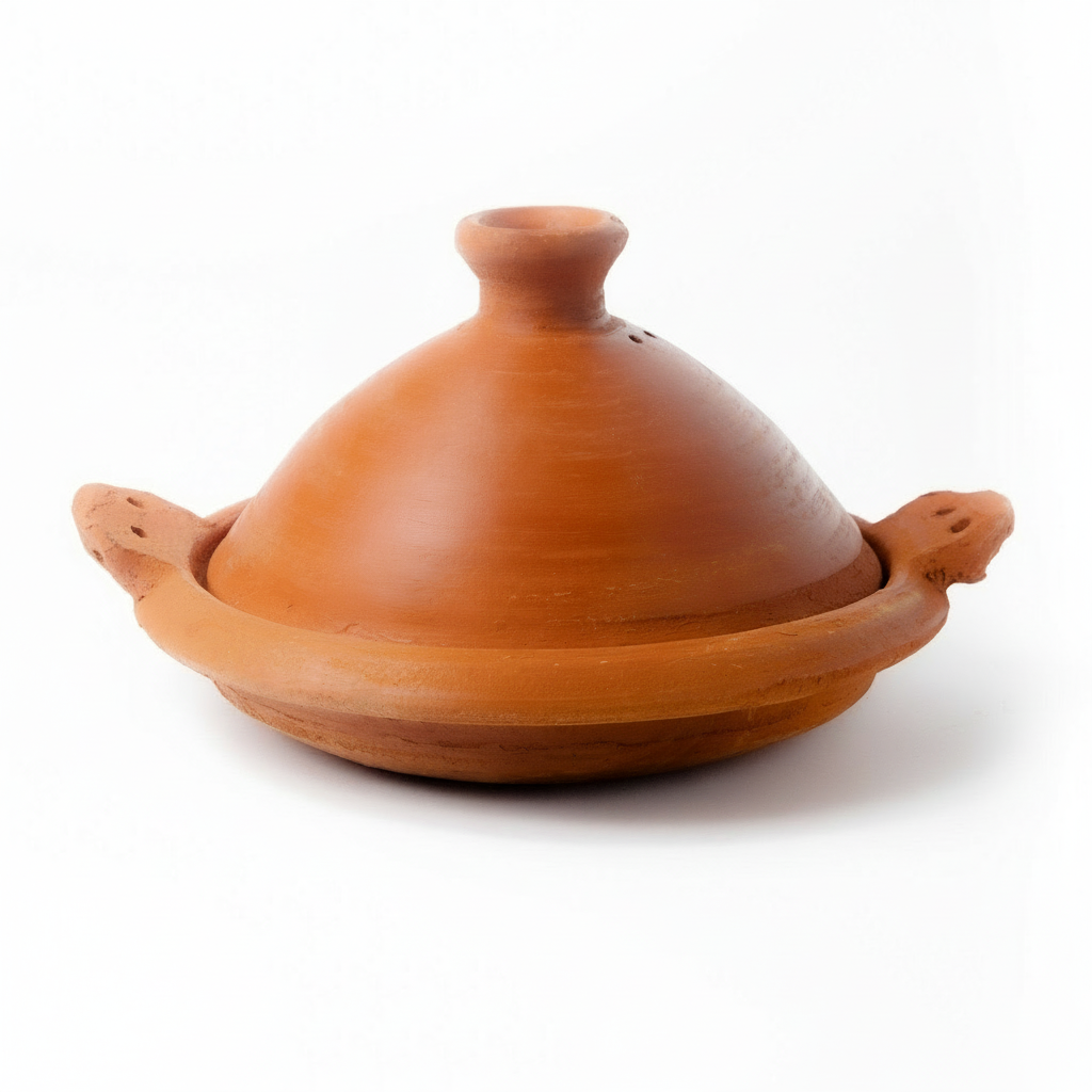 Handled clay tagine