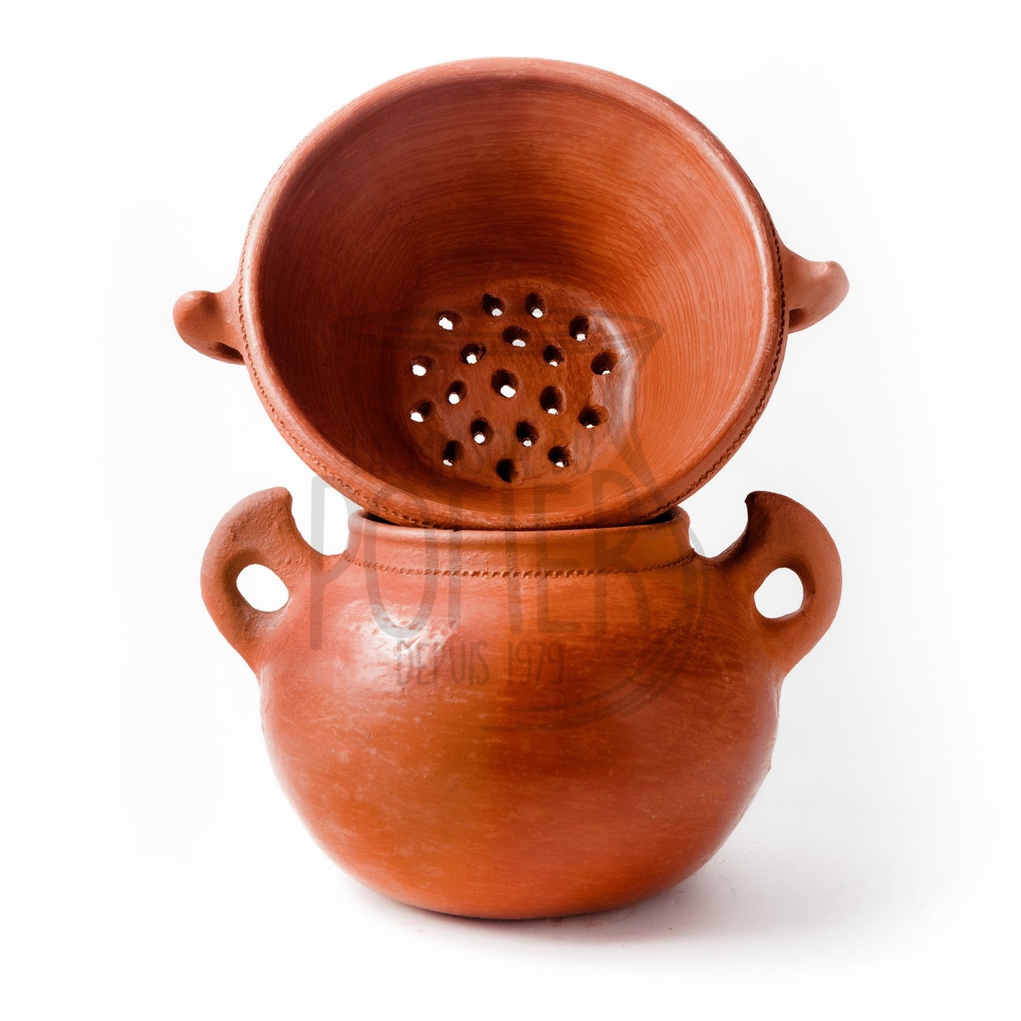 Traditional clay couscoussier