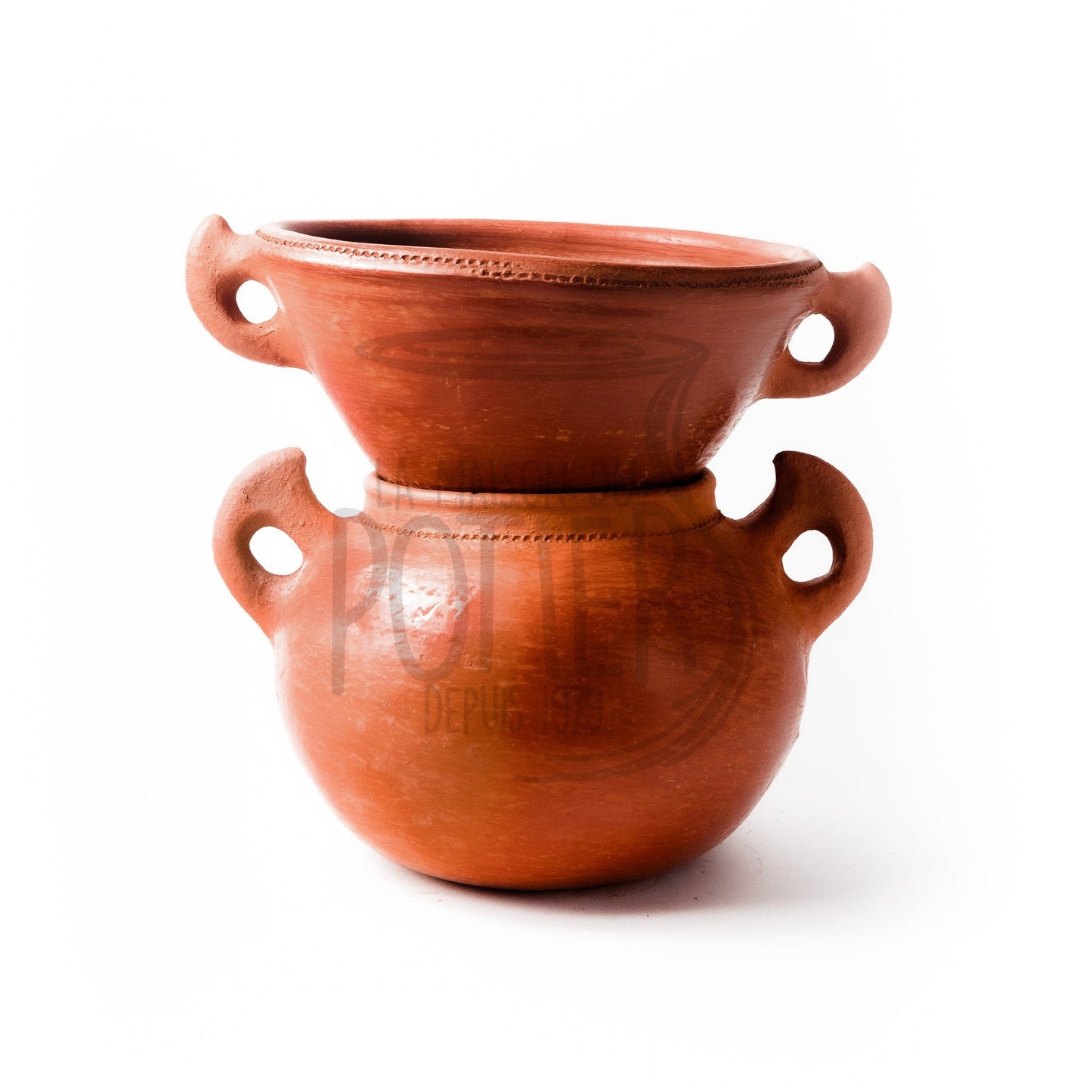 Traditional clay couscoussier