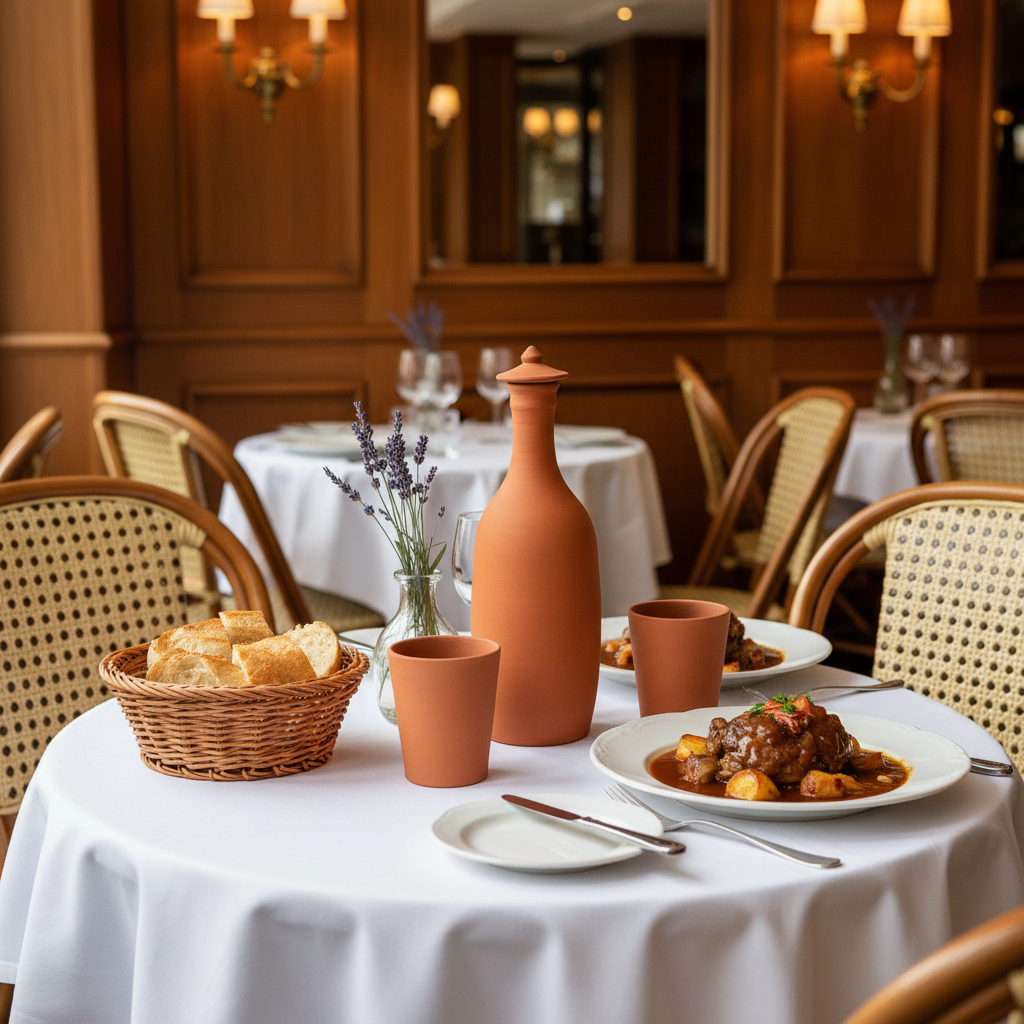 Clay Bottle 1 Liter - Natural Cooling Water Storage